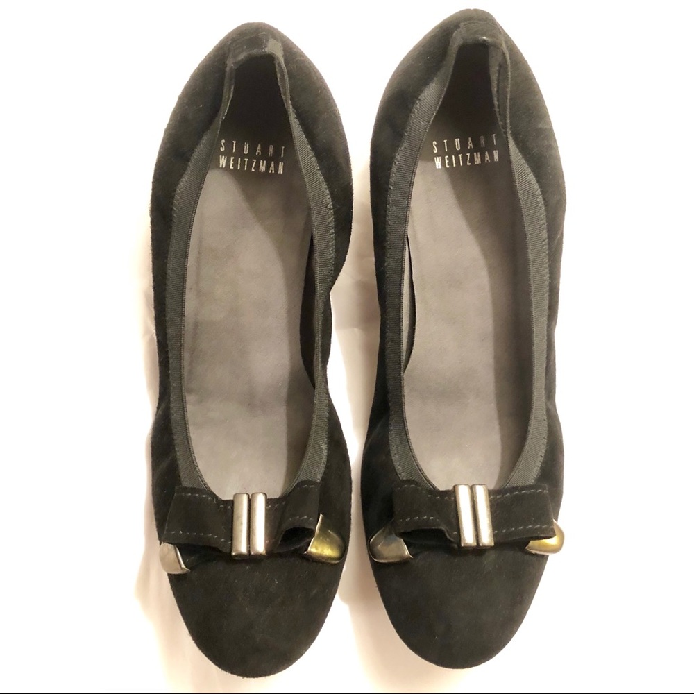 Stuart Weitzman Suede Low Wedges